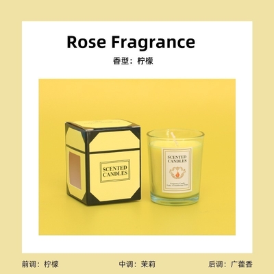 Relazioni con gli alunni Coppa di vetro Candela aromaterapia colorata incenso duraturo Candela promozionale regalo