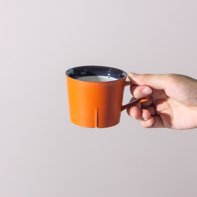 Stampa su telaio di seta Tazza minimalista giapponese Premio per attività pratiche per tazze di caffè