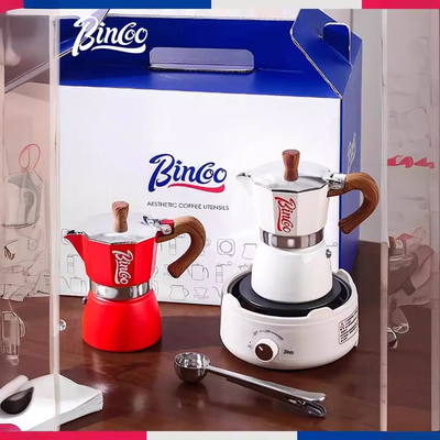Apparecchi per la caffetteria per la piccola casa Apparecchi per il caffè in combinazione Set di pentole a quattro pezzi
