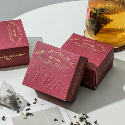 Relazioni con gli ex studenti Tè regalo Pesco Oolong Tè in imballaggio stampato a caldo Attività 8 marzo