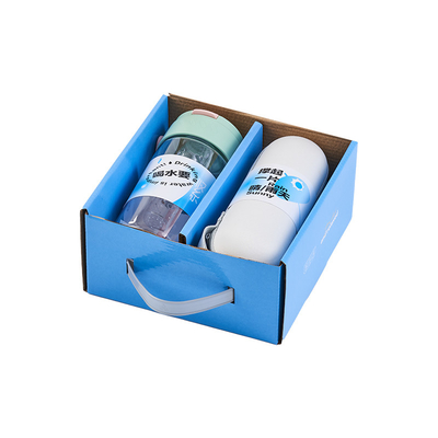 Presentazione per la cura estiva Logo personalizzato Set in due pezzi con tazza d'acqua e ombrello capsula