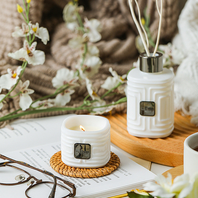 Consigli di fine regalo Vintage profumo vegetale naturale scatola regalo pura pianta di soia cera profumo set