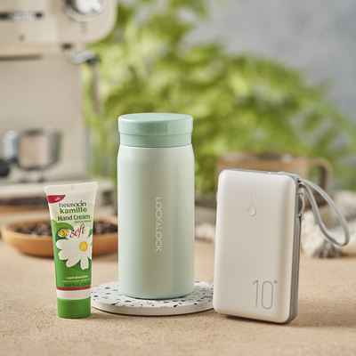Le Kou Life Gift Set Coppa isolante 200ml Mobile Power Hand Cream per i regali di ringraziamento