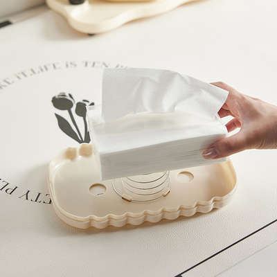 Creative Travel Agency Decor Cream Stile Tissue Box per Organizzazione del Desktop e dei cassetti