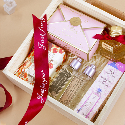 Acrilica copertura a spinta Net Red Gift Box Ins Stile scatola di legno per l'anniversario aziendale