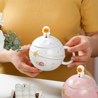 Benefici per il matrimonio Regali per la festa di nozze Cute Astronaut Ceramic Cup per gli appassionati di spazio