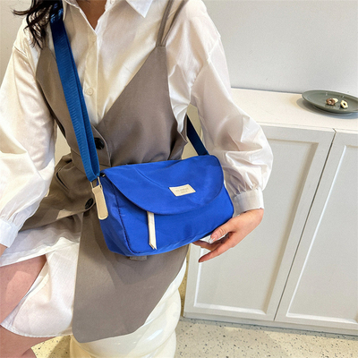 Logo del cliente Borsa da viaggio di moda Colore solido Borsa crossbody semplice Regalo per dipendenti
