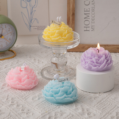 Fiore di peonia candela di aromaterapia per altre attività regalo di decorazione del logo del cliente
