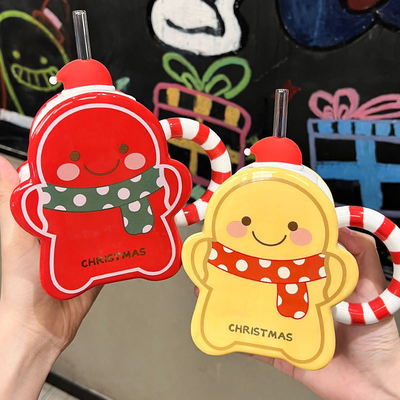Hotel e Resort Natale Bellezza alta Coppa di paglia Sciarpa con grafica colorata