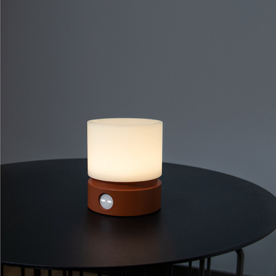 Lampada da tavolo a LED senza passo HBK luce cilindrica USB luce notturna per occasione dell'anno