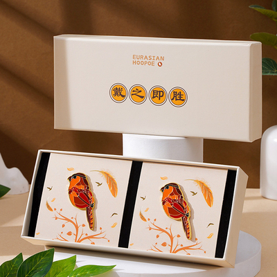 National Tide Good Luck Auspicious Bird Gift Box Set Brooch *2 Personalizzazione regalo aziendale