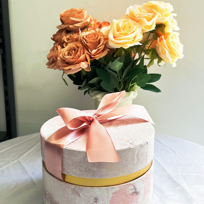 Materiale ecologico Set regalo rosa personalizzato per regali di banchetto e regali di matrimonio