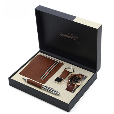 Tecniche di stampa UV Set regalo per affari Orologio Portafogli Portachiavi Pen per i vostri clienti