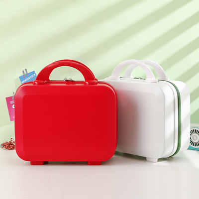 Stampa a schermo di seta 14 pollici scatola di stoccaggio per viaggi ABS mini scatola per bagagli regalo per le vacanze