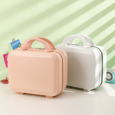 Stampa a schermo di seta 14 pollici scatola di stoccaggio per viaggi ABS mini scatola per bagagli regalo per le vacanze