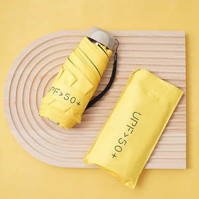 Regalo per l'attività del dipendente ombrello da tasca piccolo e portatile con protezione solare del 50%