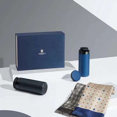 Double layer Long Scarf Star River STAR Isolation Cup Set per il compagno di lavoro