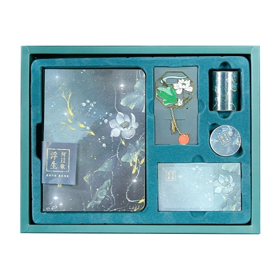 Zaino regalo per ringraziare Set di quaderni con note adesive di design retrò