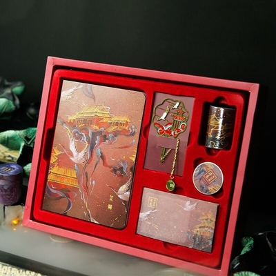 Zaino regalo per ringraziare Set di quaderni con note adesive di design retrò