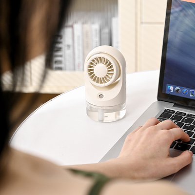 Mini Ventilatore USB a raffreddamento idrico per desktop Turbina pieghevole Umidificazione dell'aria fredda con spray