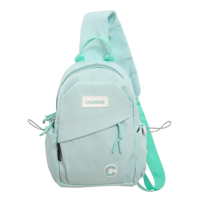 2 Stampa a colori Borsa da petto di moda sportiva leggera Borsa da spalla per regalo ai dipendenti