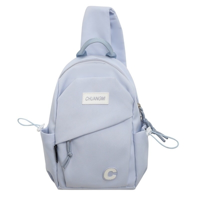 2 Stampa a colori Borsa da petto di moda sportiva leggera Borsa da spalla per regalo ai dipendenti