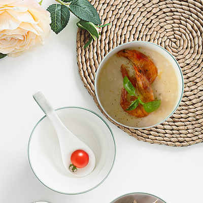 PHMI Perfetto 4,5 pollici Sopa in ceramica Bowl Set 1 stampa a colori per grafica regalo annuale