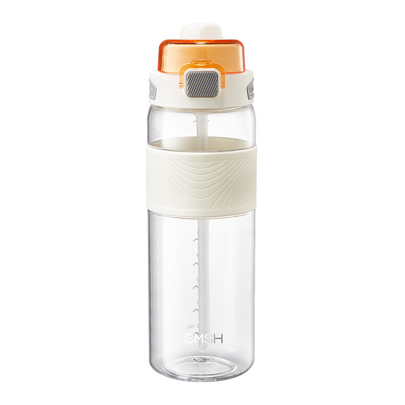 Agricoltura Estate Coppa doppia con coperchio aperto Coppa di paglia 700ml Coppa d'acqua di moda regalo