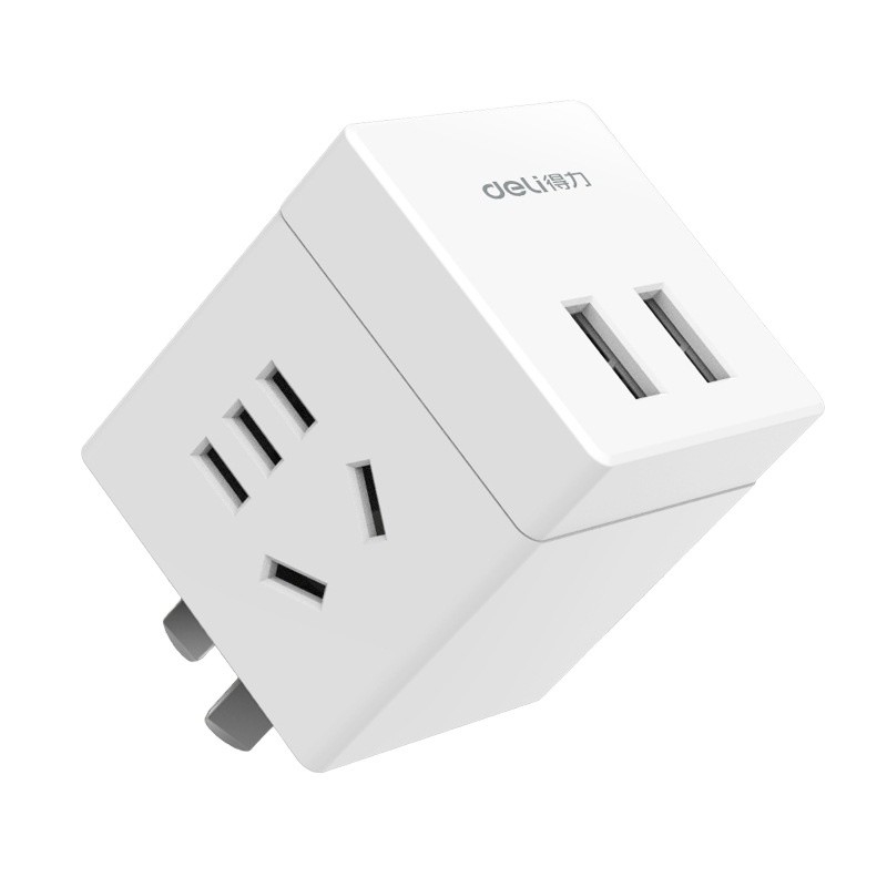 Piccola presa wireless con 2 fori e 2 porte USB Intelligent Converter Logo del cliente