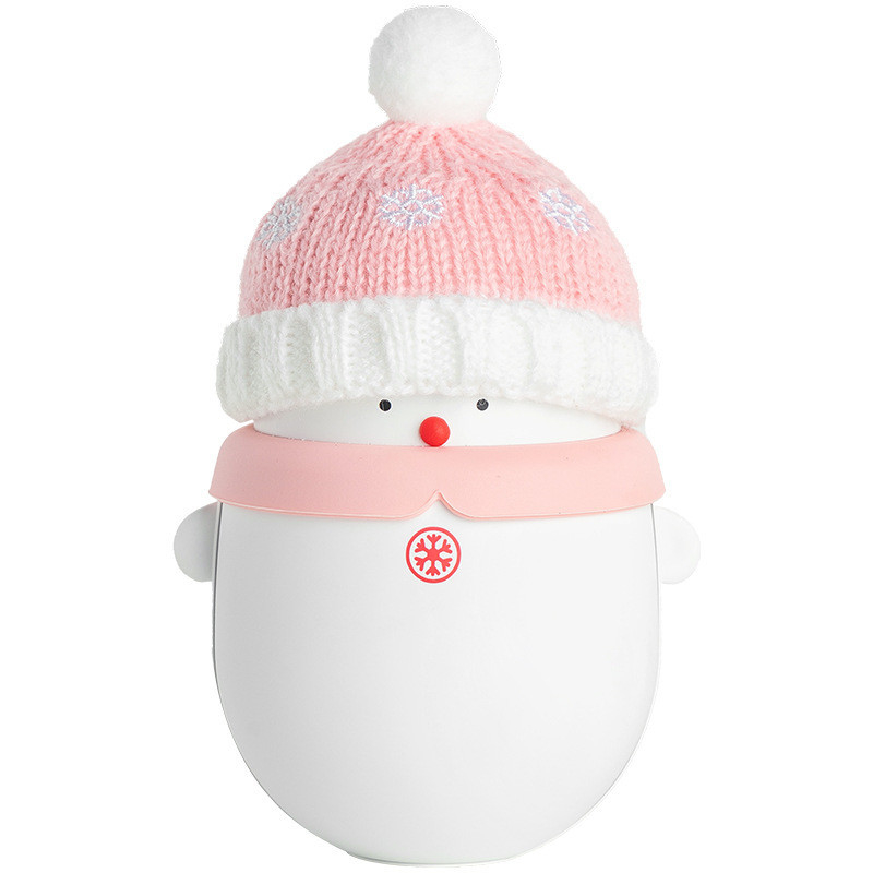 Regalo di Natale Cartone animato Mini Portable Snow Treasure Caldo Tesoro a mano 2 in 1 Power Bank