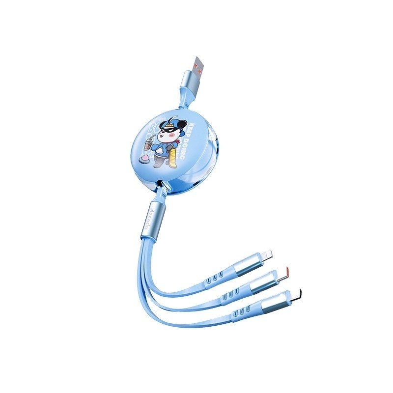 Space Bear 1 a 3 Cavo telescopico a ricarica rapida Compatibile con varie marche