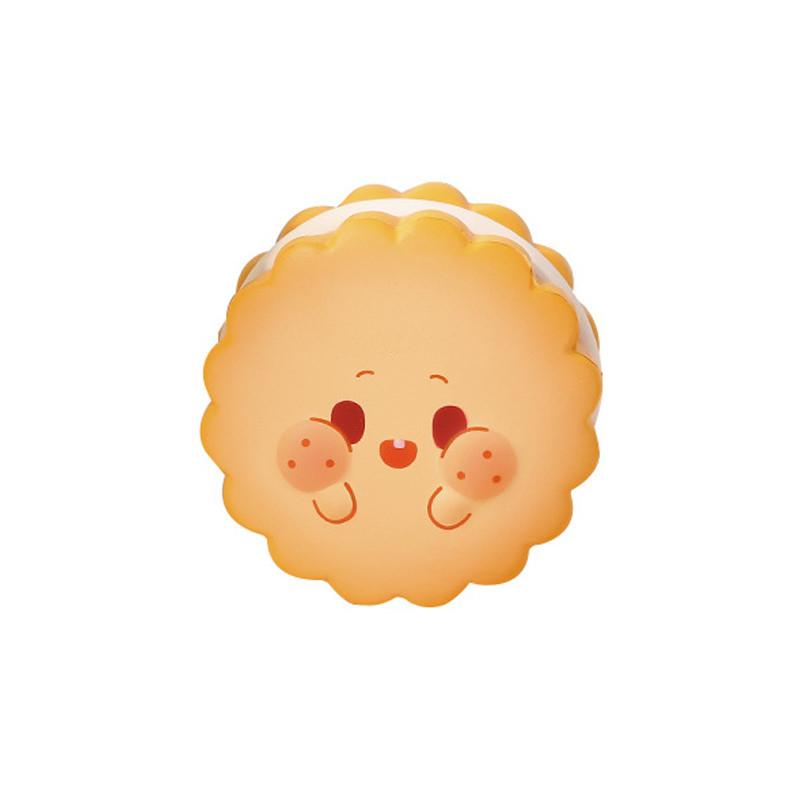 Creativo sollievo dallo stress Soft Cookie Man Toy Slow Rebound Cream Nugget Cake per i dipendenti