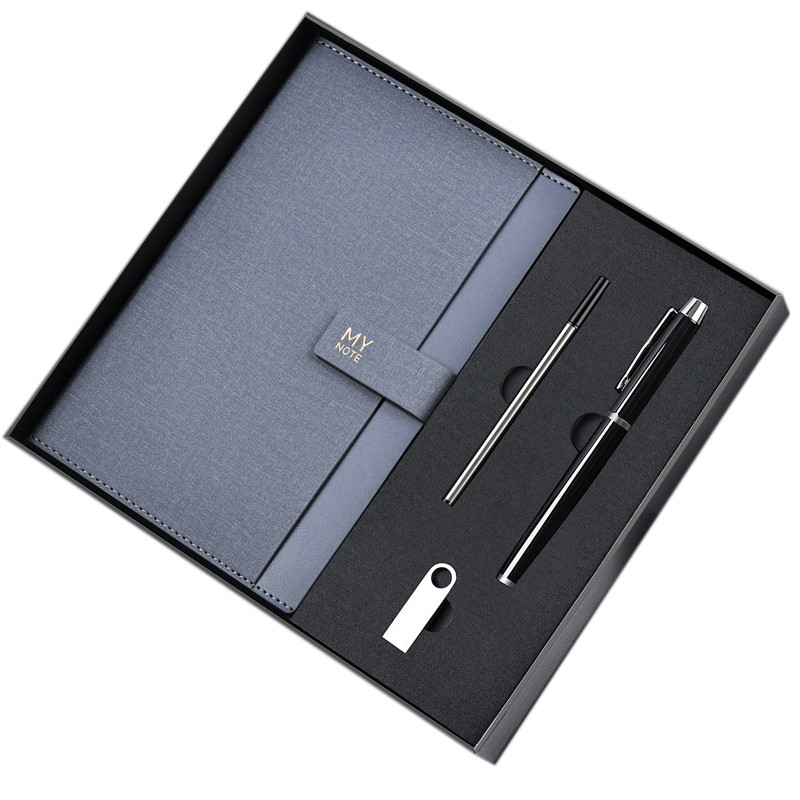 Office Products Business Notebook Gift Box Set con Logo Logo del cliente Set a quattro pezzi