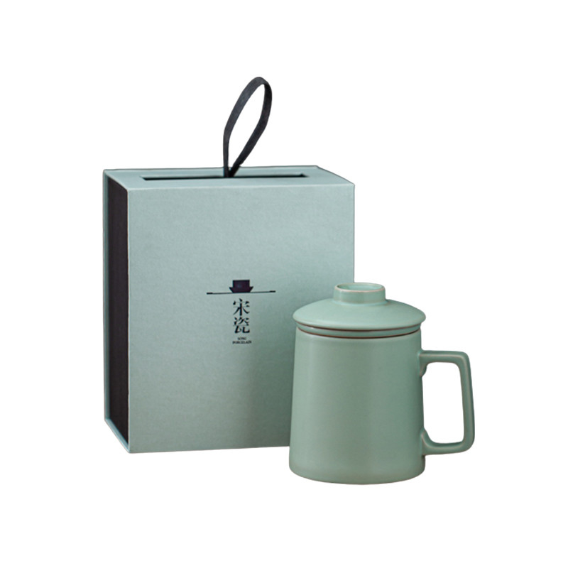Elegante Set di tazze da tè in ceramica per officine per la preparazione del tè e per il filtraggio dell'acqua