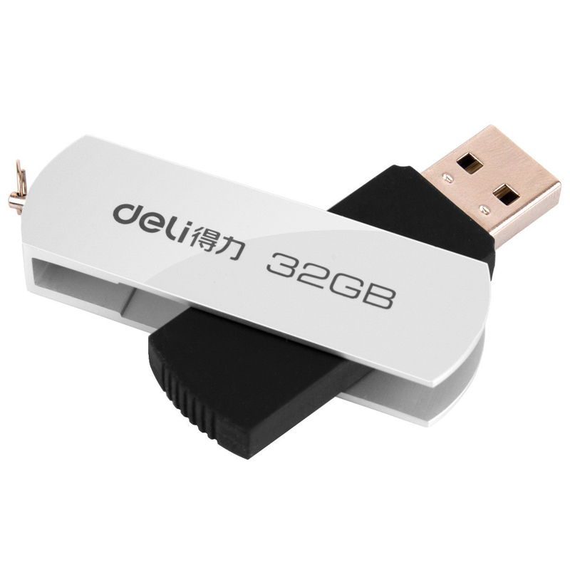 1 Color Graphics Printing Mini USB Flash Drive con design di anello a chiave rotante