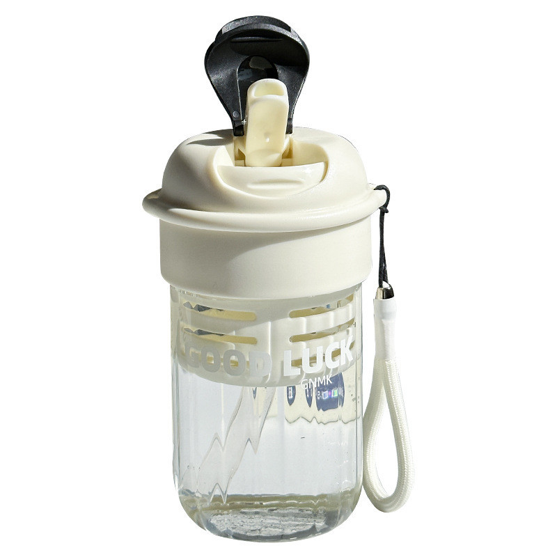 Nuovità Regali 480ml Cute Portable Straw Water Cup Alto aspetto e grande capacità