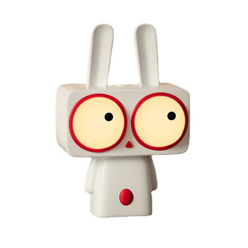 Bobi Rabbit Sleeping Night Light Cartoon Personalizzato Desktop Light per il giorno dei pazzi d'aprile