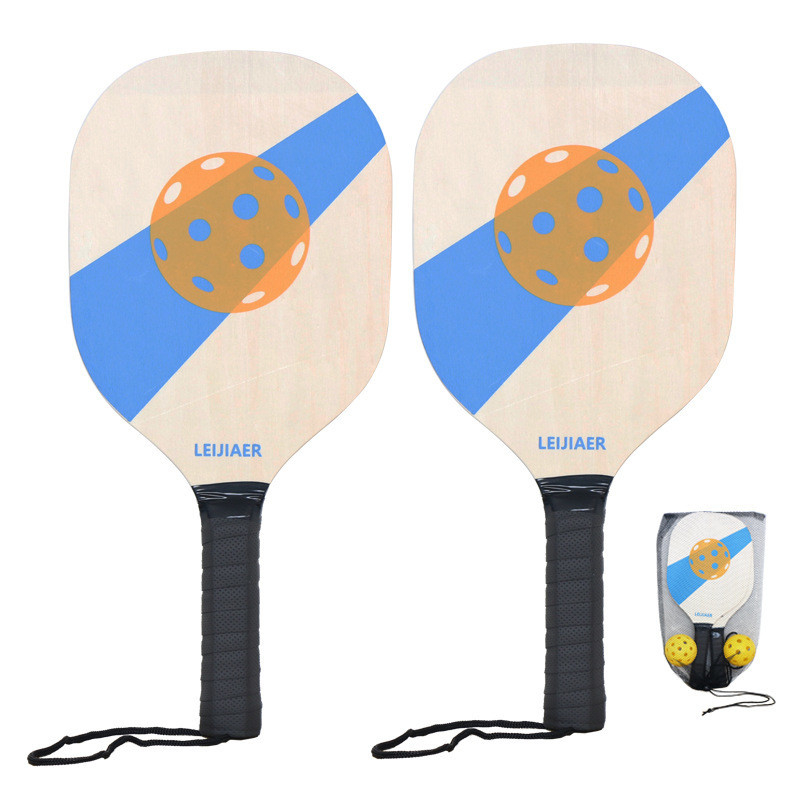 2 racchette e 2 palline di legno essenziali per la promozione del tuo ufficio