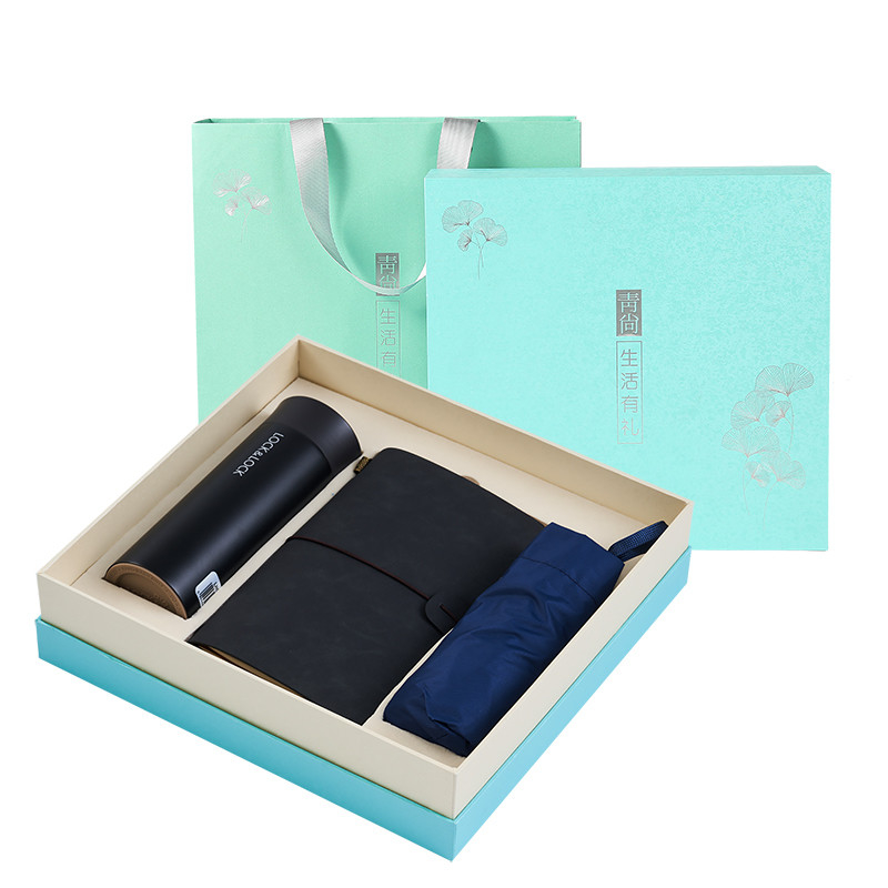 365days Occasione Chiusura Zhixiang Business Set Thermos Mug UV Portable Umbrella Portable Notebook Regali di riunione