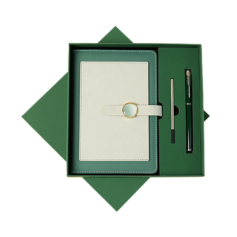 Consigliere per conferenze di lusso Notebook a blocco colore A5 e penna neutrale in metallo