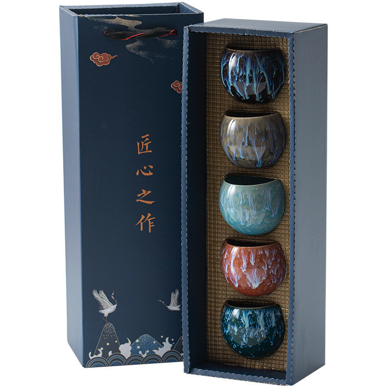 Kiln Change Master Cup Tea Cup Set per regali aziendali Dimensioni e forma personalizzate
