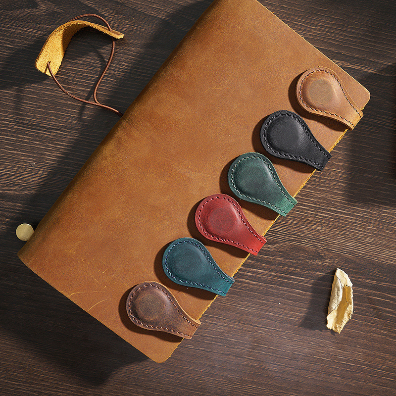 Stampa a colori per la grafica 5 Colore Bookmark in cuoio Clip a mano a doppio lato Promozione