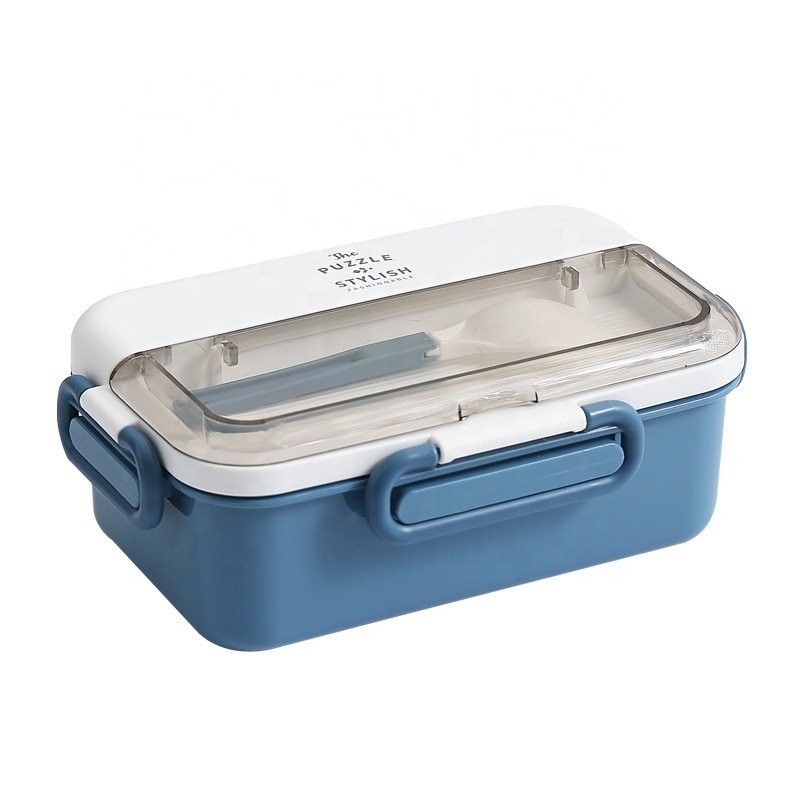 Logo personalizzato 304 in acciaio inossidabile Scatola Bento con riscaldamento dell'acqua e posate Ideale