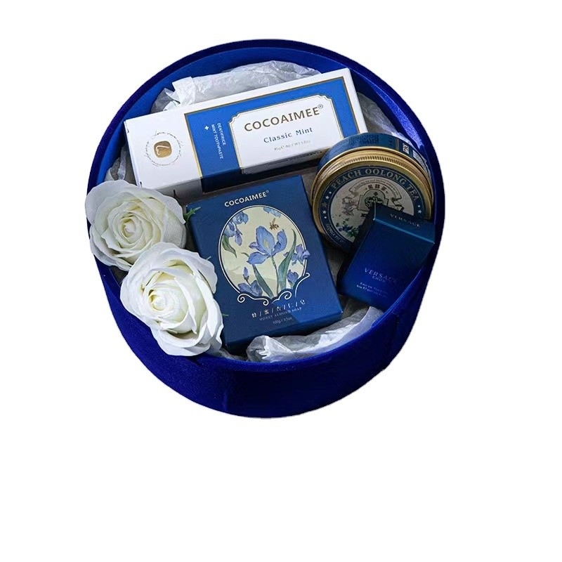 Tecniche di stampa su tela di seta Set regalo di velluto di lusso leggero per il compleanno del fidanzato