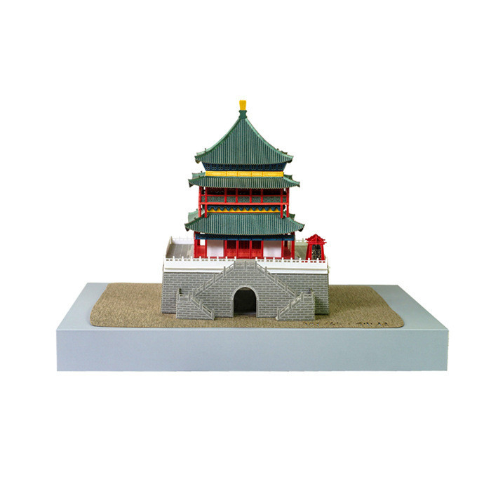 Torre Campanile di Xi'an Puzzle di scultura in carta 3D per il cervello Moving Cultural and Creative Gift
