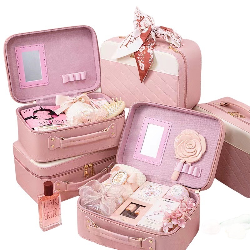 1 Color Graphics Color Printing Borsa di trucco portatile per damigelle
