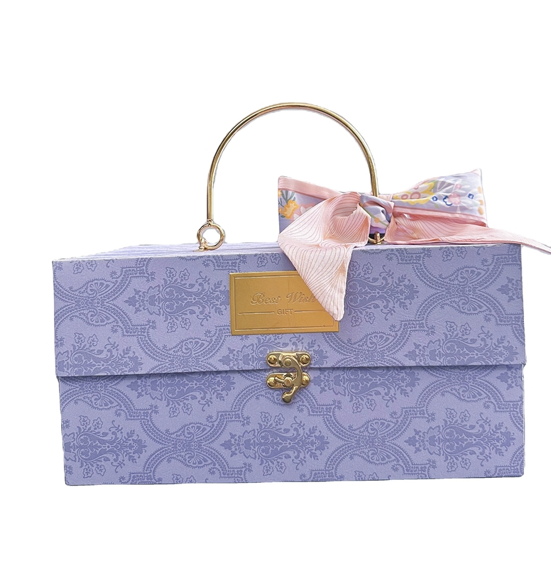 Esclusivo set regalo di nozze Eco-friendly Purple Metal Candy Box per gli amanti dell'automobile