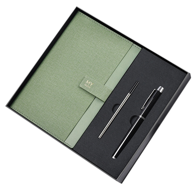 Set di notebook professionali A5 Custom Logo Pen Pen Riempire firma penna Business Gift Box