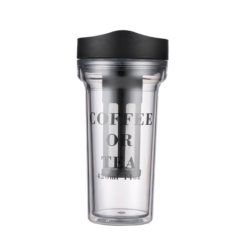 Coppa di estrazione a freddo portatile 420ml con schermo filtro Coppa a bolla fredda Pratico regalo a mano