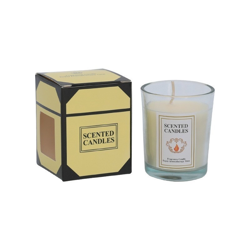 Relazioni con gli alunni Coppa di vetro Candela aromaterapia colorata incenso duraturo Candela promozionale regalo